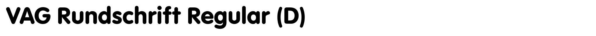 VAG Rundschrift Regular (D) image